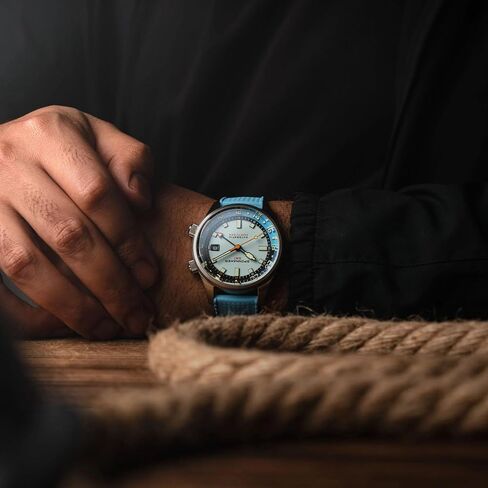 Spinnaker | Bradner GMT Automatic Watch | 42mm | Aquamarine Blue in Saudi Arabia