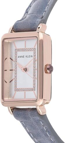 Anne Klein Women's Glitter Accented Croco-Grain Strap Watch, AK/3820 in Saudi Arabia
