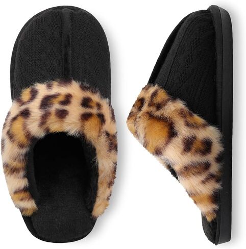 Slippers for Women Soft Warm House Shoes Memory Foam Fuzzy Slippers Slip On for Indoor Outdoor in Saudi Arabia