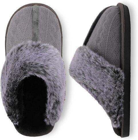 Slippers for Women Soft Warm House Shoes Memory Foam Fuzzy Slippers Slip On for Indoor Outdoor in Saudi Arabia