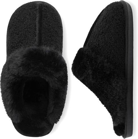 Slippers for Women Soft Warm House Shoes Memory Foam Fuzzy Slippers Slip On for Indoor Outdoor in Saudi Arabia