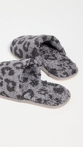 Barefoot Dreams CozyChic Barefoot in The Wild Slipper، جرافيت/كربون، SM in Kuwait