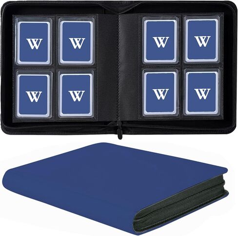 4 Pocket Toploader Binder يحتفظ بـ 128 Toploaders ، Pu Leather Top Loader Binder للبطاقات ، مجلدات ألبوم البطاقات للبطاقات/الرياضة في 3 × 4 '' Toploaders Black in Kuwait