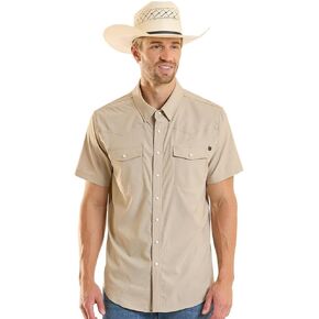 Rock & Roll Denim Men's Tan Tek Western Shirt in Saudi Arabia