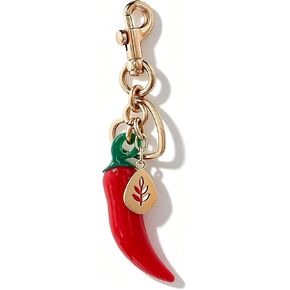 Chili Keychain,Italian Red Horn Charm Chili Pepper Keychain For Car Bag Good Luck Protection Accessories Gift in Saudi Arabia