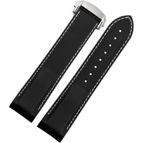 Curved End 20 Mm 22 Mm Rubber Silicone Strap for Omega Watch At150 Seamaster 007 for Seiko Mido Brand Strap (Color : Orange No Buckle, Size : 20mm) in Saudi Arabia