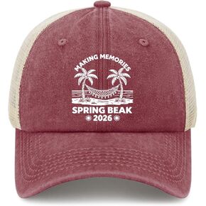 Making Memories Springs Break 2026 Hat for Mens Classic Washed Distressed in Kuwait