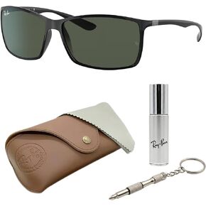 Ray-Ban RB4179 Liteforce Square Square Geasshes مع حزمة مجموعة النظارات الرسمية in Kuwait