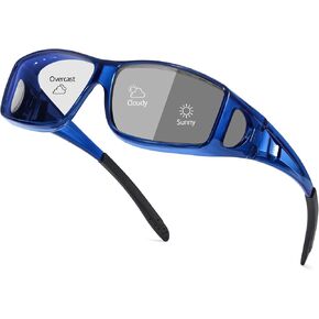 LVIOE Polarized Photochromic Sunglasses Women Men, Fit Over Sun Glasses with UV Protection for Driving Traveling in Kuwait