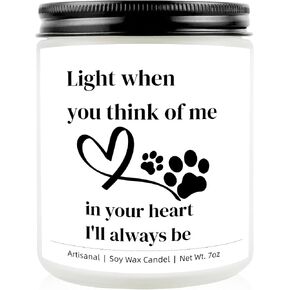 Dog Memorial Gifts for Loss of Dog, Pet Memorial Gifts for Dogs, Pet Soy Wax Candle, Bereavement Remembrance Grief Condolence Present for Pet Lovers Friend in Saudi Arabia