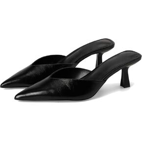 olomisa Womens Kitten Heels Bow Studded Pointed Toe Low Heeled Mules in Saudi Arabia