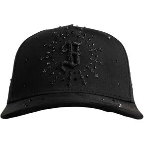 BIGG BOSS B Cristal Total Black Premium Hat for Men,Caps for Any Occasion, Men's Baseball Cap, Men's Caps Adjustable, Men Hats Black Snapback in Kuwait
