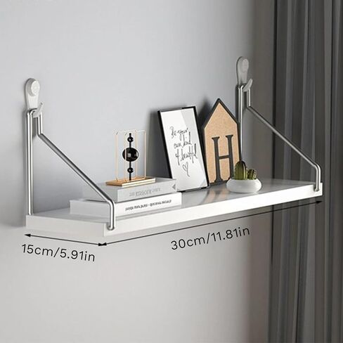 Small Floating Shelf for Wall No Drill 11lb Strong Hold with Adhesive and Nails in Saudi Arabia