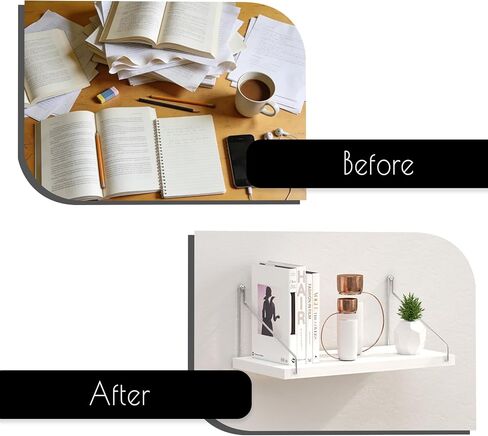 Small Floating Shelf for Wall No Drill 11lb Strong Hold with Adhesive and Nails in Saudi Arabia
