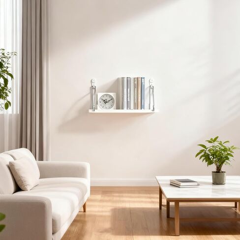 Small Floating Shelf for Wall No Drill 11lb Strong Hold with Adhesive and Nails in Saudi Arabia