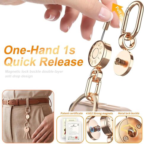 Quick Release Keychain,Compatible With Phone Buckle,Detachable Key Clip, Pull-Apart Key Rings for Men & Women,Travel Essential Accessories in Saudi Arabia