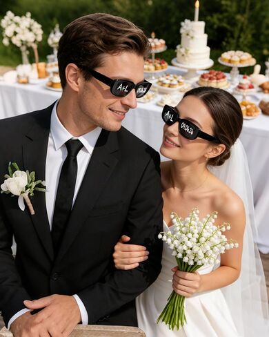 Pibupibu 50 Pack Personalized Sunglasses with Marker Pens Fun DIY Custom Glasses Birthday Graduate Wedding in Kuwait