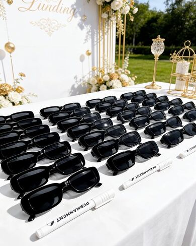 Pibupibu 50 Pack Personalized Sunglasses with Marker Pens Fun DIY Custom Glasses Birthday Graduate Wedding in Kuwait