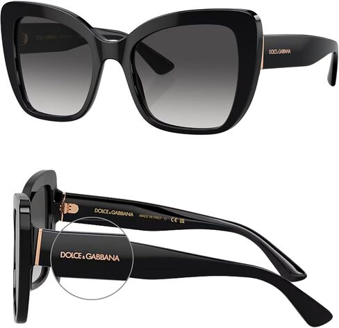 DOLCE & GABBANA DG4348 نظارة شمسية بشعار على شكل فراشة مع مجموعة نظارات فاخرة in Kuwait