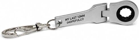 Funny 10mm Ratchet Wrench Keychain Tool Engraved Gift Idea Mechanics Car Enthusiast Dads in Saudi Arabia