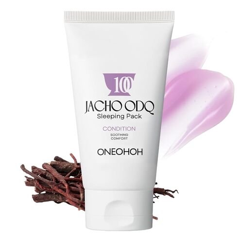 Jacho ODQ YAKTANG™ Sleeping Pack, Korean Overnight Sleeping Mask, Gromwell Root Extract + ODQ, Glass Skin Night Cream, Soothing + Barrier Repair, Sensitive Skin, 1.69 fl oz in Kuwait