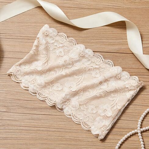 Lace Bandeau,Cleavage Cover,Coverage for Low Necklines,Stretchy Lace Tube Top for Professional & Casual Wear in Kuwait