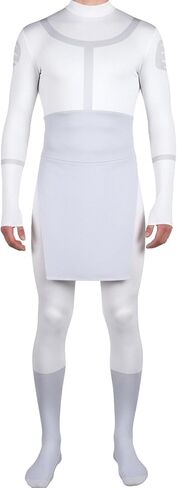 Mark Grayson Costunme White Bodysuit for Adult Men Leotard Halloween Cosplay Jumpsuit Outfits in Saudi Arabia