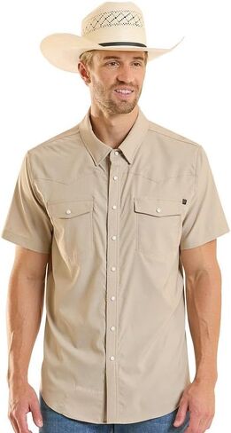 Rock & Roll Denim Men's Tan Tek Western Shirt in Saudi Arabia