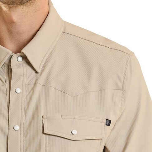 Rock & Roll Denim Men's Tan Tek Western Shirt in Saudi Arabia