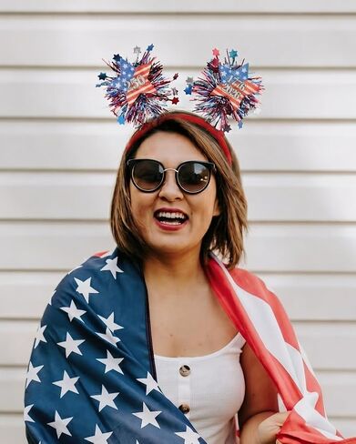 4th of July Headband 250 Anniversary Headband USA Headband, Patriotic 4th of July Party Favors Hairband for Women Men in Saudi Arabia