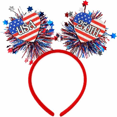 4th of July Headband 250 Anniversary Headband USA Headband, Patriotic 4th of July Party Favors Hairband for Women Men in Saudi Arabia