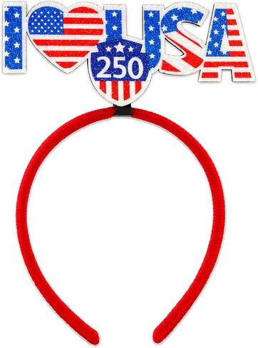 4th of July Headband 250 Anniversary Headband USA Headband, Patriotic 4th of July Party Favors Hairband for Women Men in Saudi Arabia