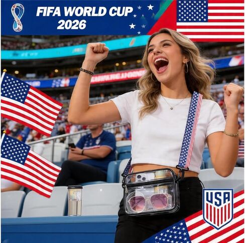 Stadium Clear Bag for Events, 12x6x12 Transparent Purse with 2 Replaceable Straps, Heavy Duty 0.4mm PVC Tote Handbag for Women, Concert Festival Sports Approved Crossbody Shoulder Bag in Saudi Arabia