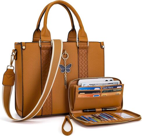 Tote Bag for Women Purse and Wallet Set Satchel Handbags Top handle 2pcs Adjustable Straps in Kuwait