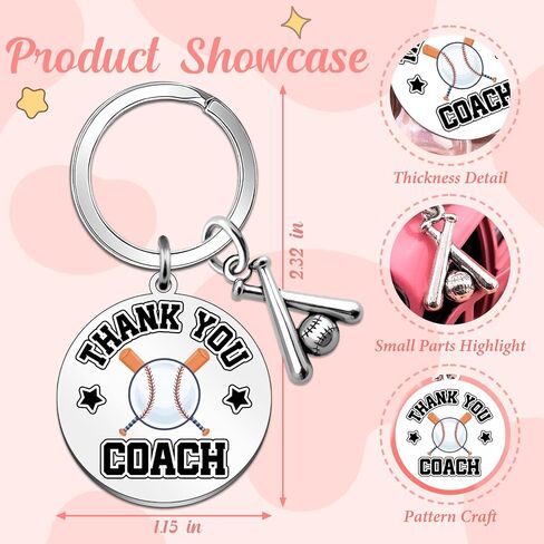 Baseball Coach Gifts Baseballs Thank You Coaches Gifts Baseball Keychain Best Coaches Ever Gifts for Baseball Coach Sport Coach Gift Beseballs Coaches Party Favors Accessories for Men in Saudi Arabia