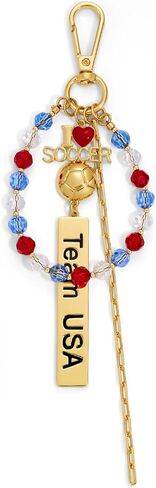 WOWORAMA Sports Fan Keychain Bag Charm Tennis Soccer Baseball Basketball Football Purse Charms Key Ring Game Day Accessory in Kuwait