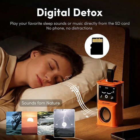 Smart AI Alarm Clock - Sophia Interactive Voice Controlled Bedside Clock, WiFi Network Speaker with Emoji Display, Intelligent Sleep Assistant & Water Reminder,Tech Gift for Men, Women & Office in Saudi Arabia