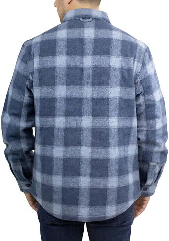 Jachs Men's Wool Blend Sherpa Lined Flannel Shirt Jacket in Saudi Arabia