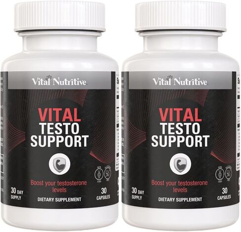 Vital Testo Support -Testosterone Support Supplement for Men | Promotes Energy, Stamina, and Vitality | Men’s Health | Made in USA | 60 Days Supply in Saudi Arabia