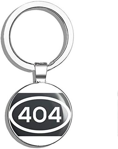 404 Area Code Sticker Georgia Atlanta Chandler-Mcafee College Park Pride Double Sided Stainless Steel Keychain Key Ring Chain Holder Car/Key Finder in Saudi Arabia