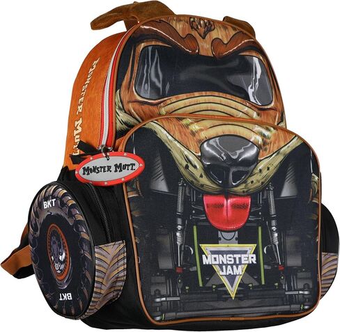 INTIMO Monster Jam Backpack 16" Monster Mutt Top Dog Book Bag with 3D Ears in Saudi Arabia