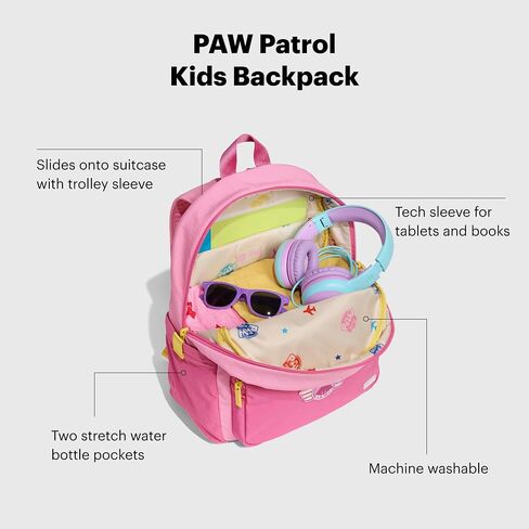 Away PAW Patrol Kids Backpack, Lightweight Daypack, Durable Zippered Backpack for Boys & Girls, Perfect for Trips & Vacations, Skye Pilot Pink in Saudi Arabia
