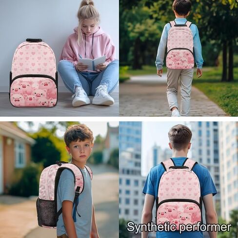 HUIACONG Capybara Backpack with Lunch Box Set Pencil Case Teen Bookbag Age 10-12 Kindergarten Middle Elementary Student Book Bag Back to School Supplies in Saudi Arabia