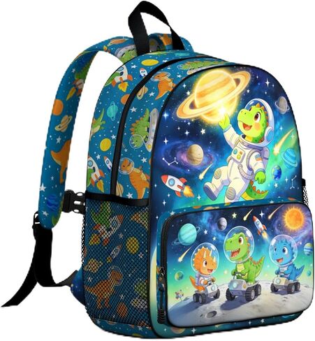 Dinosaur Truck Toddler Backpack Kids Preschool Kindergarten Backpack for Toddler Boys School Small for Kids 3-5 5-7 4-6 in Saudi Arabia