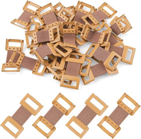Brown Elastic Bandage Clips (50 PCS), Durable & Replaceable Wrap Clips, Reusable Fastener Wrap Clip for Various Types Bandages Bandaging Supplies in Saudi Arabia