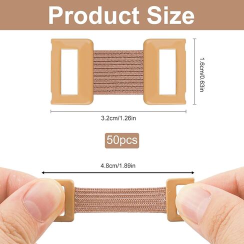 Brown Elastic Bandage Clips (50 PCS), Durable & Replaceable Wrap Clips, Reusable Fastener Wrap Clip for Various Types Bandages Bandaging Supplies in Saudi Arabia