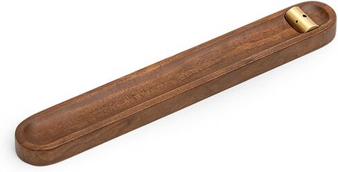 10" Wooden Handmade Incense Holder Stand Insence Tray, Ash Catcher Stand for Home Decor in Saudi Arabia