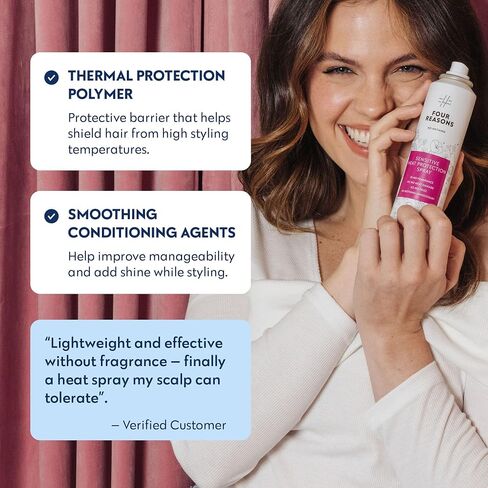 No nothing Very Sensitive Aerosol Heat Protectant Spray for hair - Hypoallergenic, Fragrance Free Heat Protection Spray - Gluten Free, 100% Vegan, Cruelty-Free Hair Protectant Spray from heat - 4.97oz in Saudi Arabia