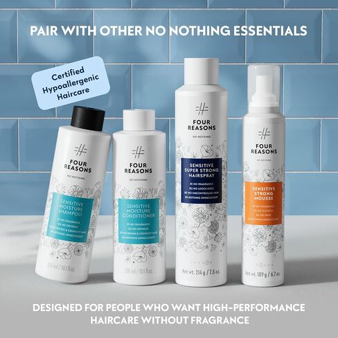 No nothing Very Sensitive Aerosol Heat Protectant Spray for hair - Hypoallergenic, Fragrance Free Heat Protection Spray - Gluten Free, 100% Vegan, Cruelty-Free Hair Protectant Spray from heat - 4.97oz in Saudi Arabia
