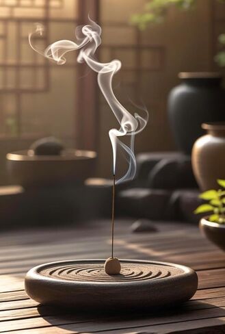 Luxury Rose & Patchouli Incense Sticks – 20 Sticks | Bambooless, Organic & Charcoal-Free with Ceramic Holder in Kuwait